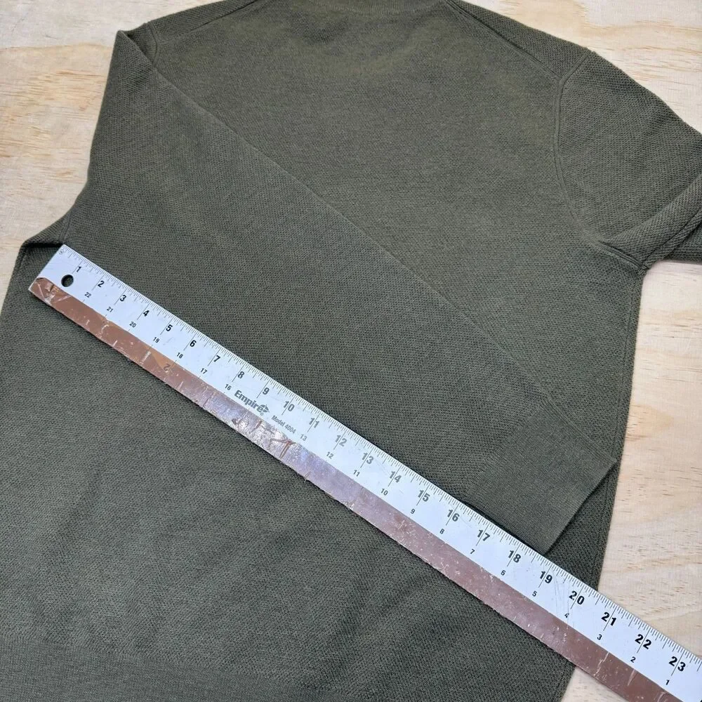 NEW RLX Ralph Lauren 100% Cashmere Crewneck Olive Green Sweater MD